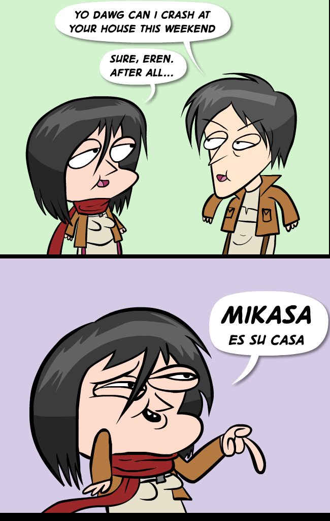 Featured image of post Mikasa Es Su Casa Meme