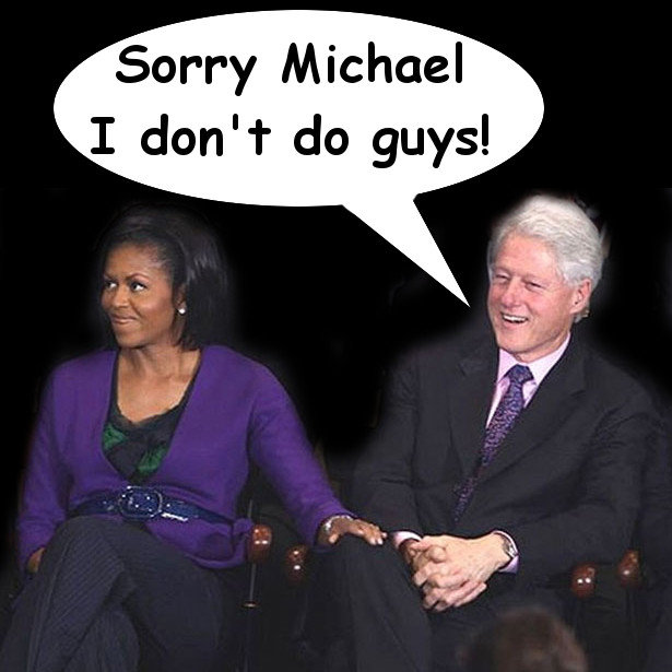 Michelle Obama hits on Bill Clinton