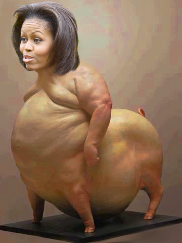 Image result for michelle obama pig