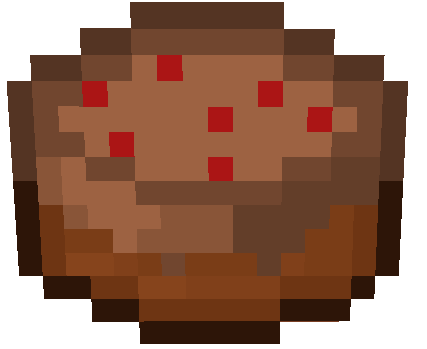 Minecraft Chocolate Cake Pixel Art