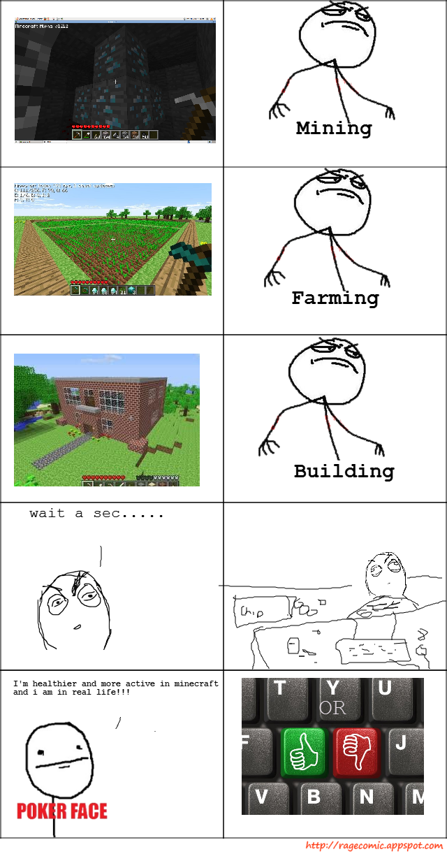 Minecraft Vs. Real Life