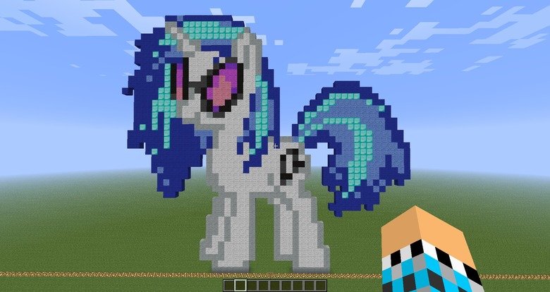 My Minecraft Pixel Pony Vinyl Scratch