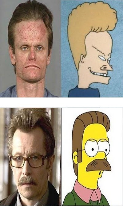 ned flanders and beavis in real life!