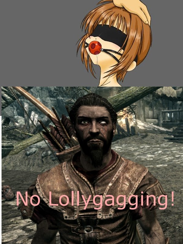 No Lollygagging  Skyrim, Superhero, Memes