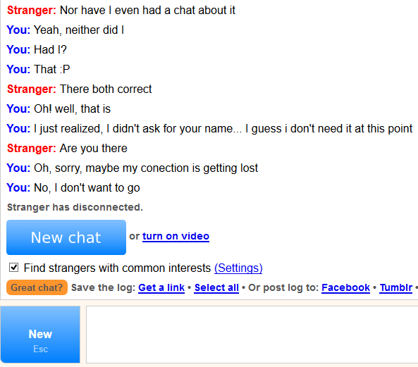 Omegle english chat