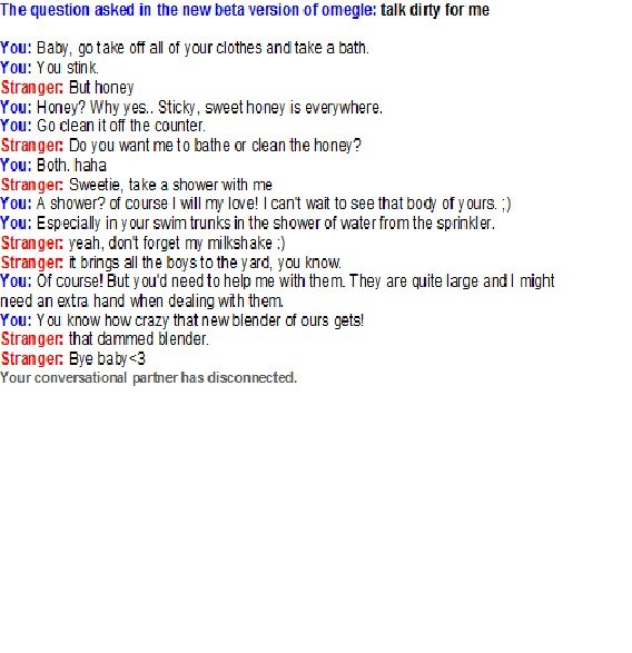 Dirty omegle