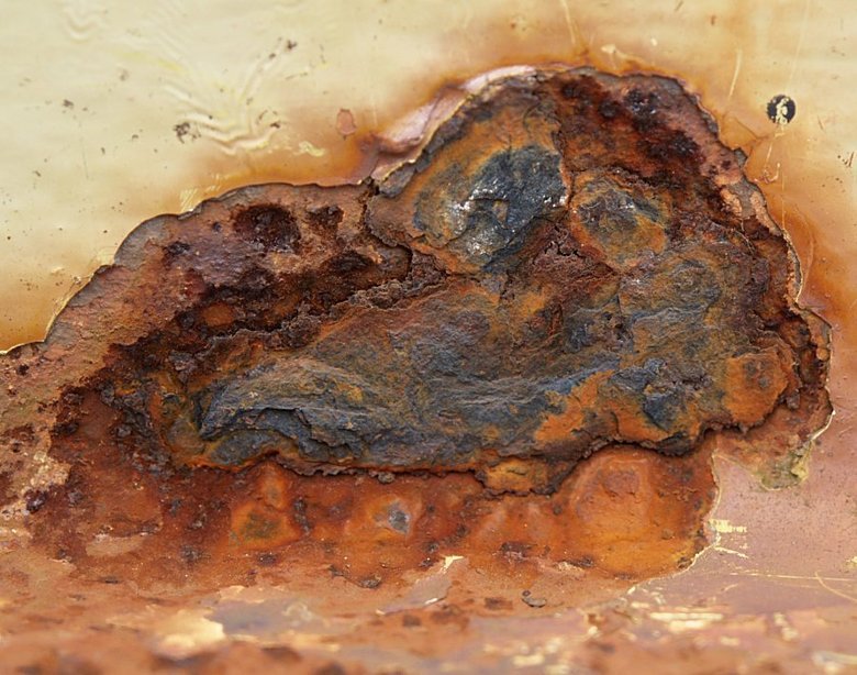 Oxidation Of Iron Over A Period Of Time.