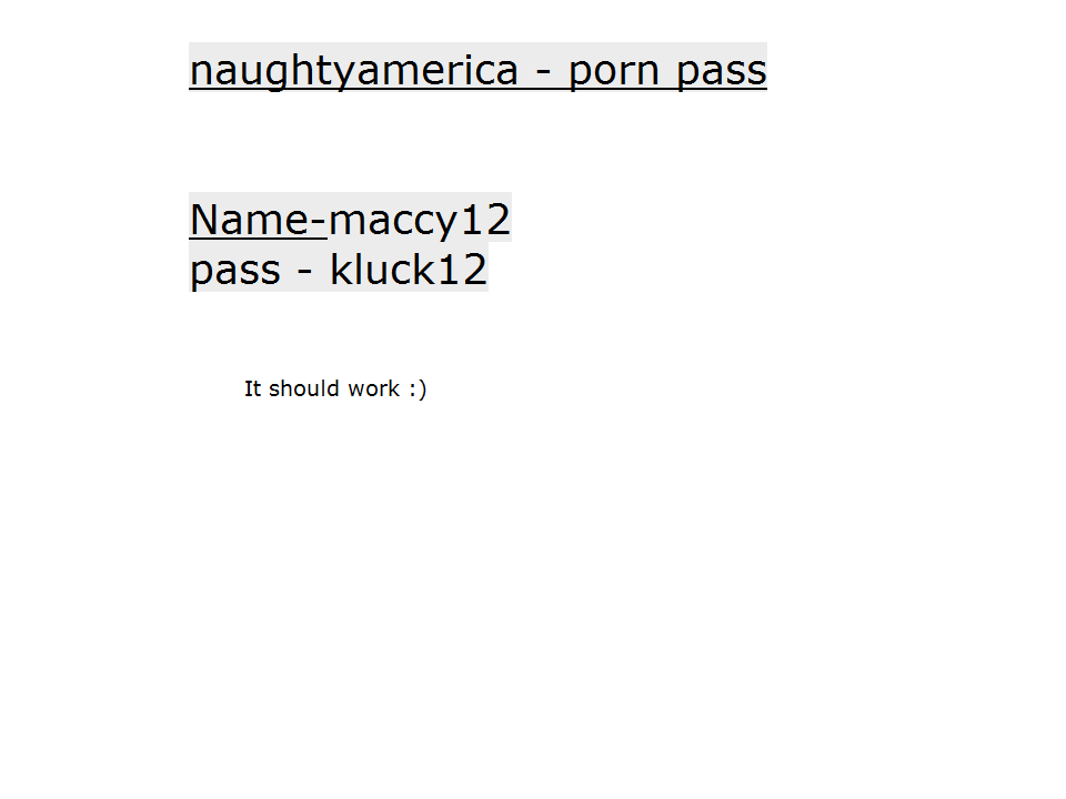 Naughty America Pass
