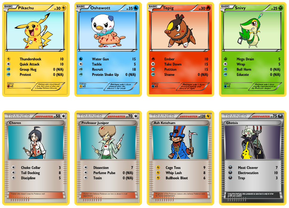 PETA Pokemon Cards