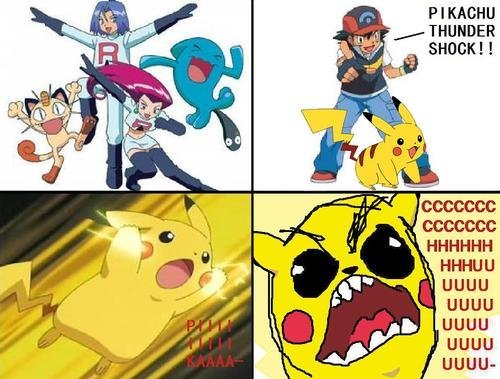 pikachu thundershock team rocket