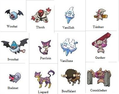 pokemon black 2 characters names