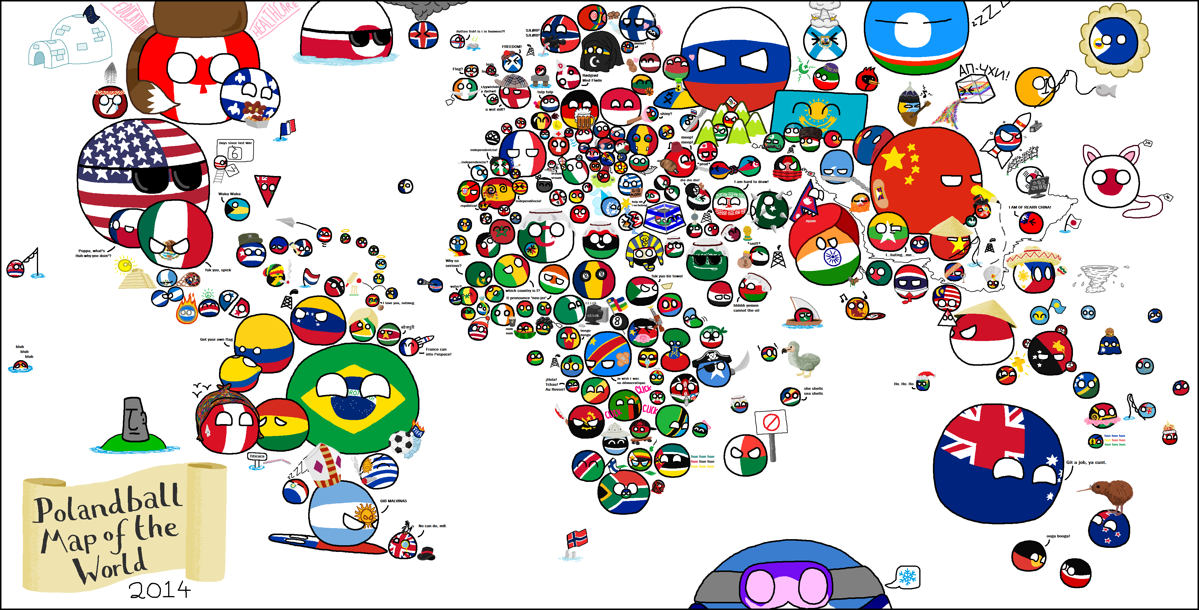 Polandball Map Of The World 2025