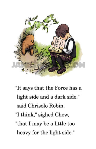 Pooh Bear joins the dark side