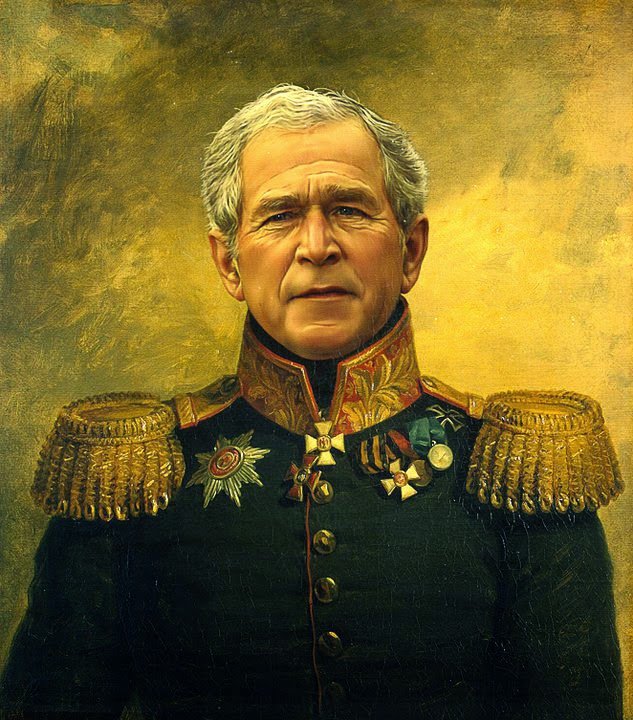 Portraits of Famous people as Generals