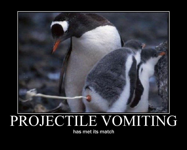 projectile-vomiting