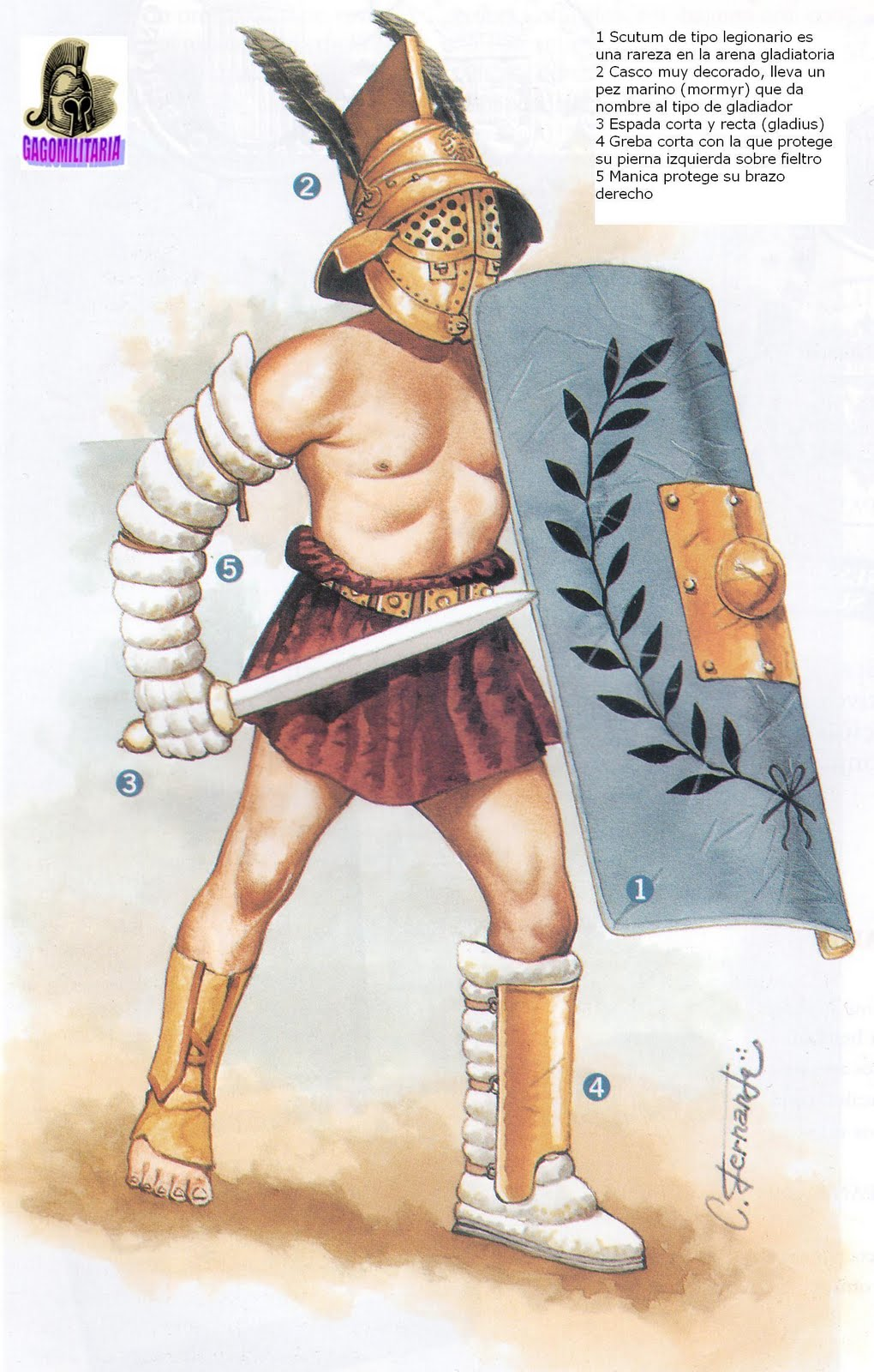 essedarius gladiator armor