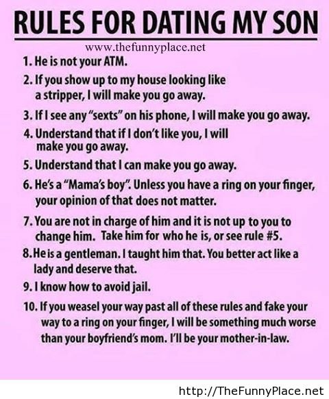 Funny rules dating