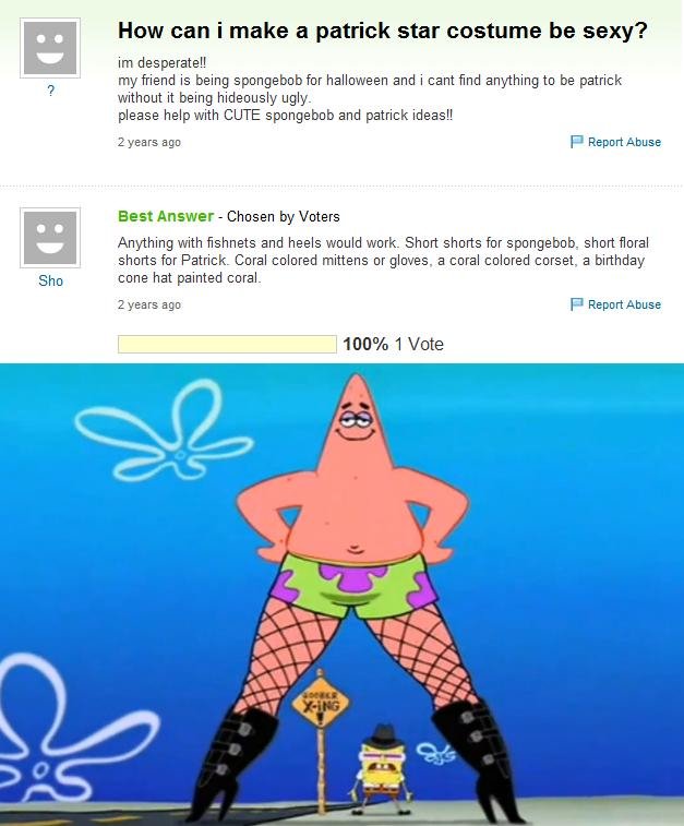 Patrick In Heels Meme Star.