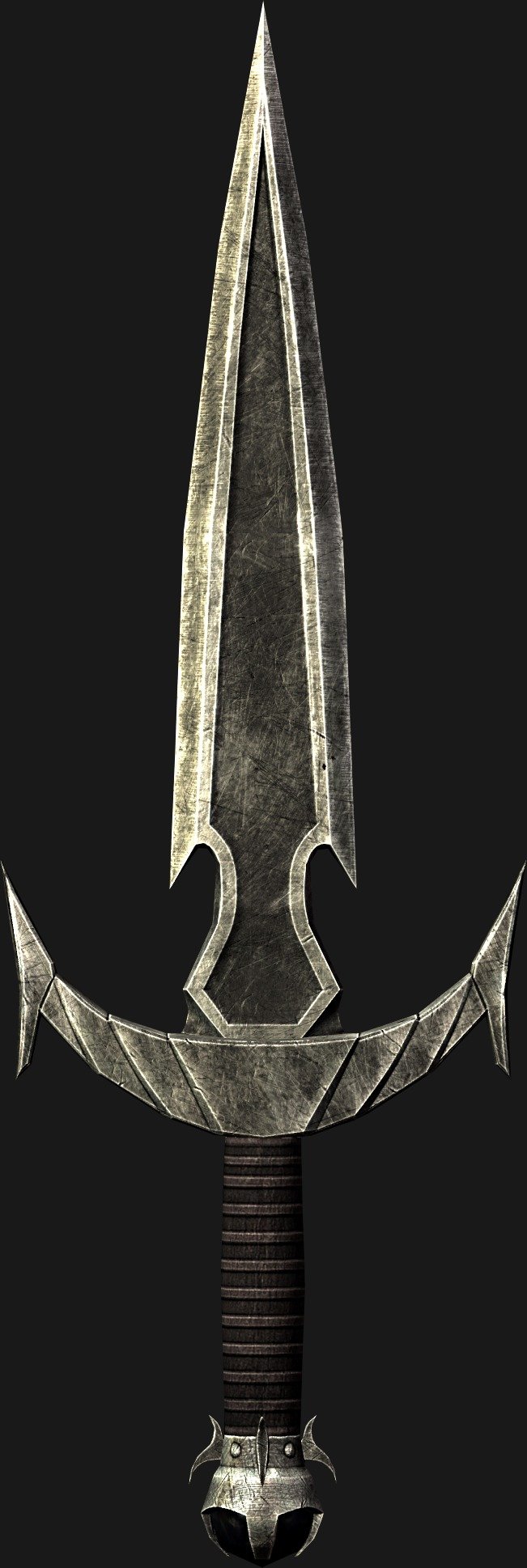 skyrim special edition one handed sword on back