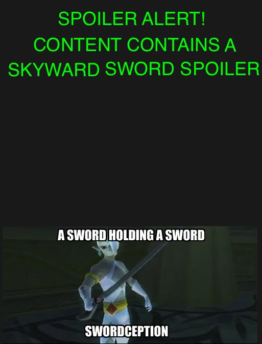 Skyward Sword Warning Spoiler