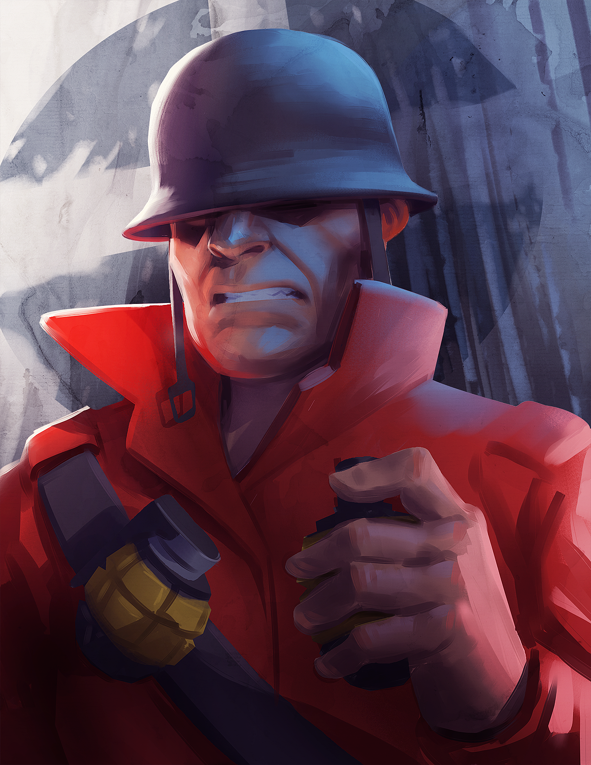 some tf2 fan art portraits. testing out the new multi image uploader. some tf...