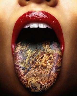 tattooed tongue