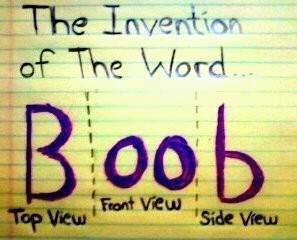 Image result for the invention of the word boob