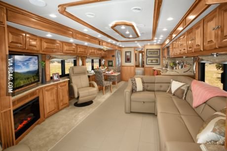 This is the inside of an RV