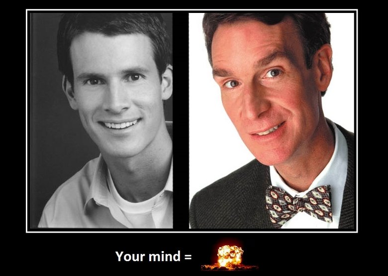 Whatever, if Tosh came even close to Bill Nye level of awesomeness, he woul...