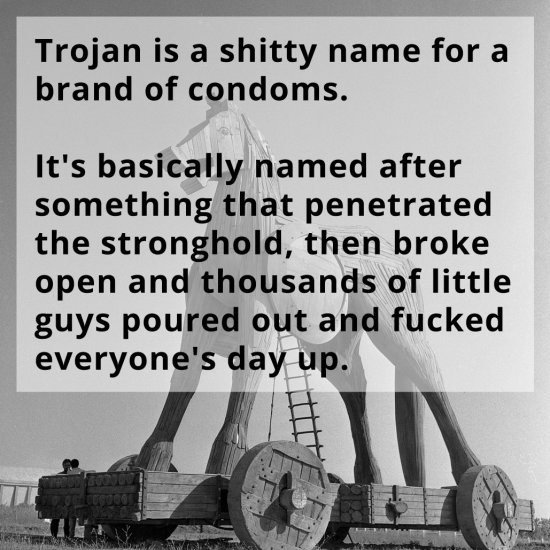 trojan horse condoms