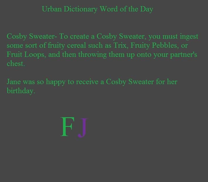 Urban Dictionary Word of the Day