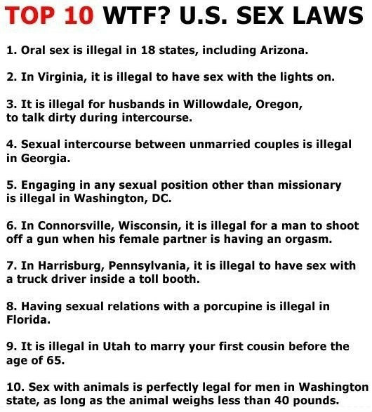 Us Weird Sex Laws 