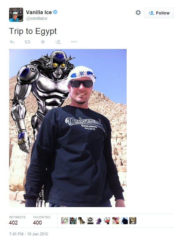 Vanilla Ice's Trip To Egypt.
