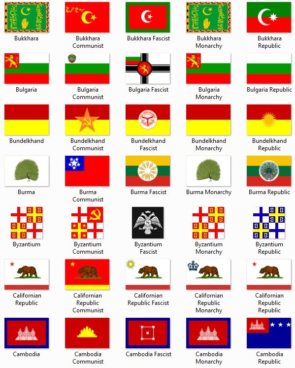 Victoria II Flags