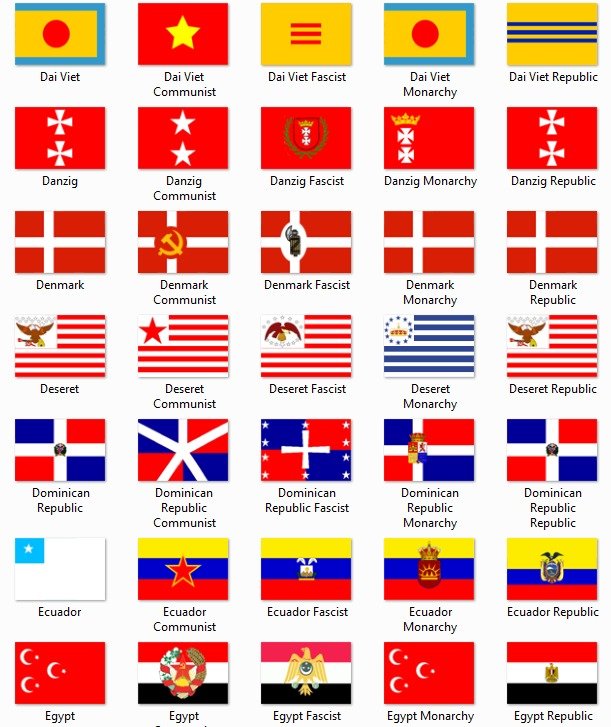 Victoria II Flags