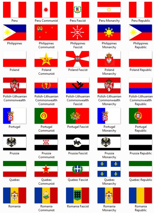 Victoria II Flags