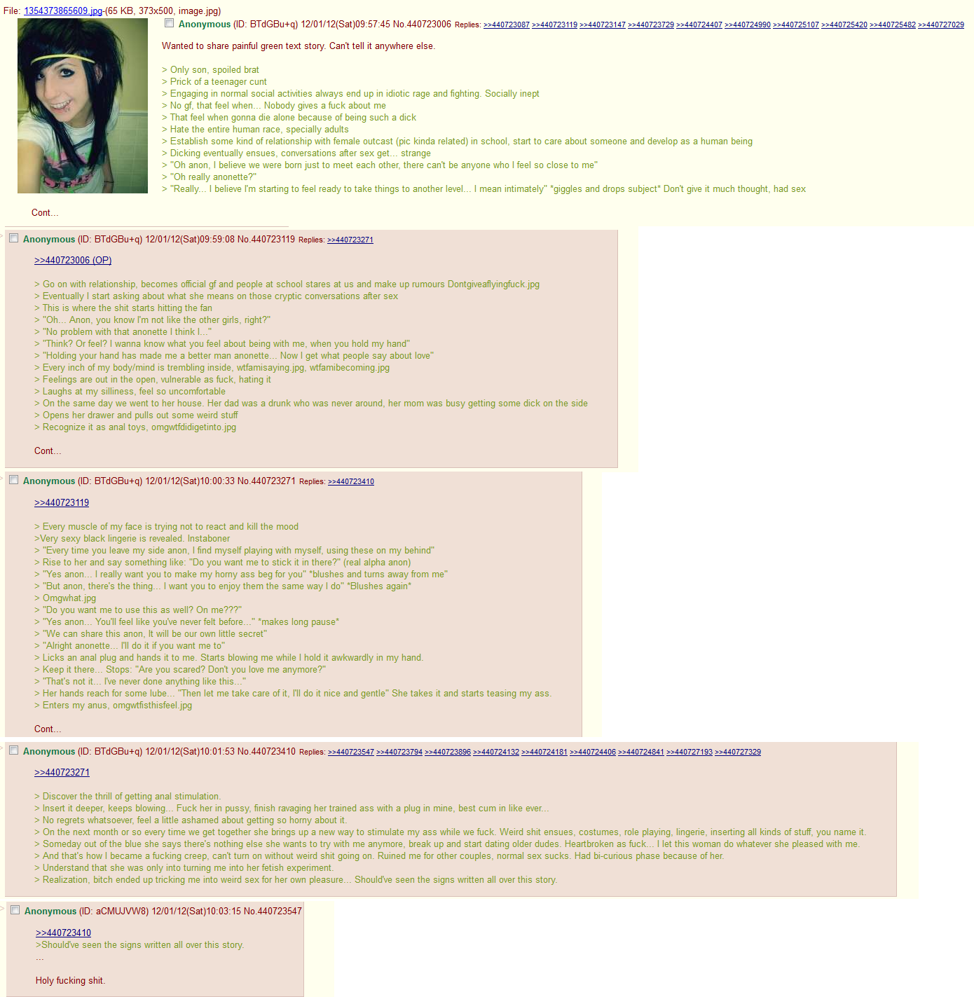 Yet another greentext story....