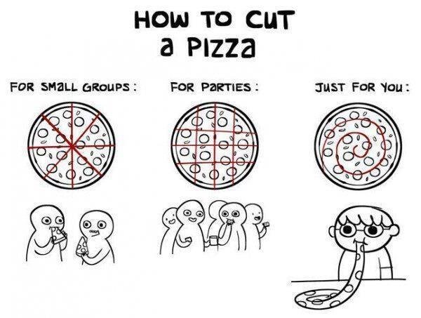 Pizza should be eaten using-